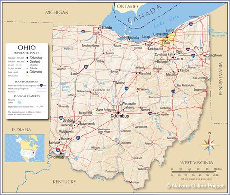 cities in ohio united states|Map of Ohio Cities .